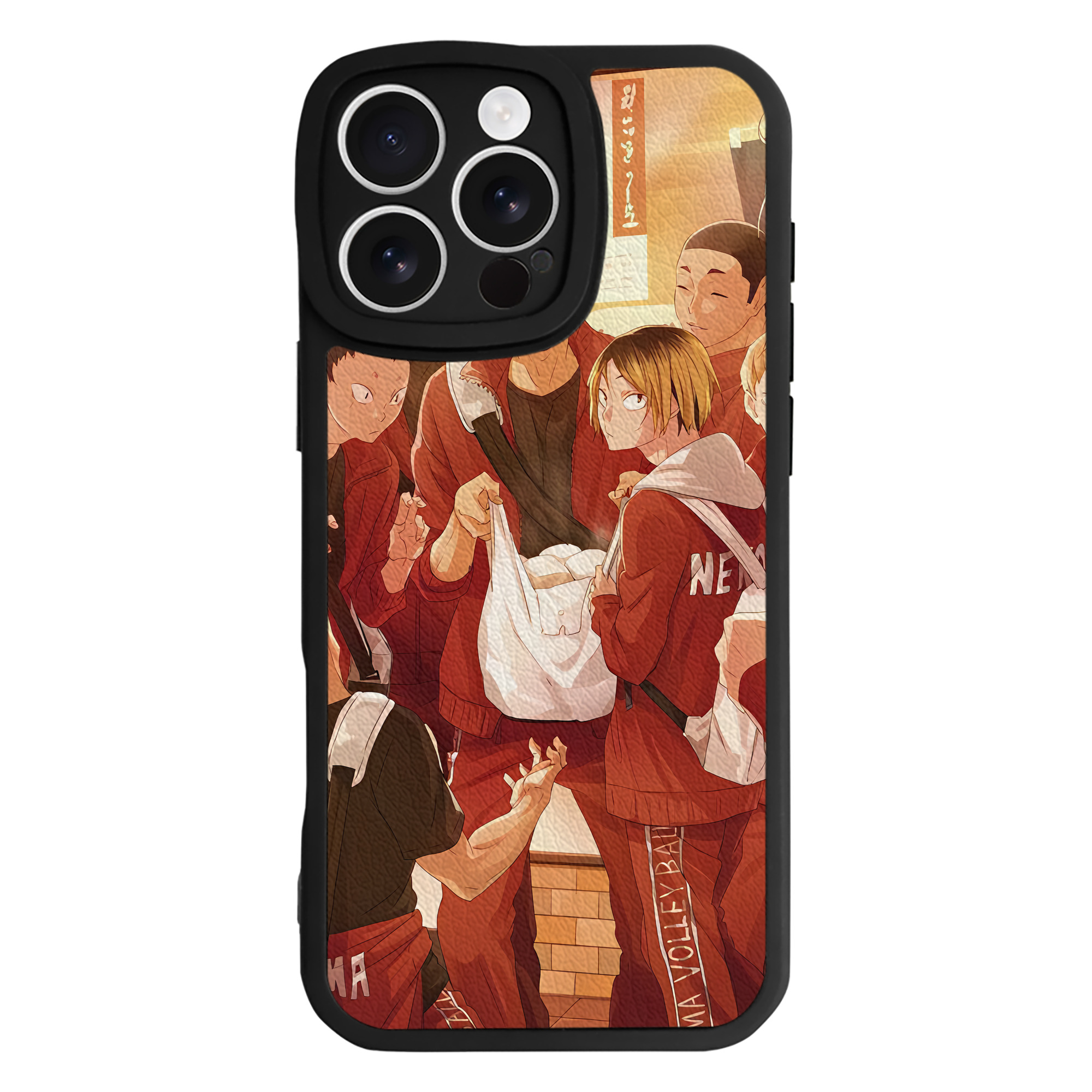 （画像用） ハイキュー!! Haikyu!! 【iPhone 16シリーズ対応】シリコンスマホケース（レザー調） 材質：シリコン